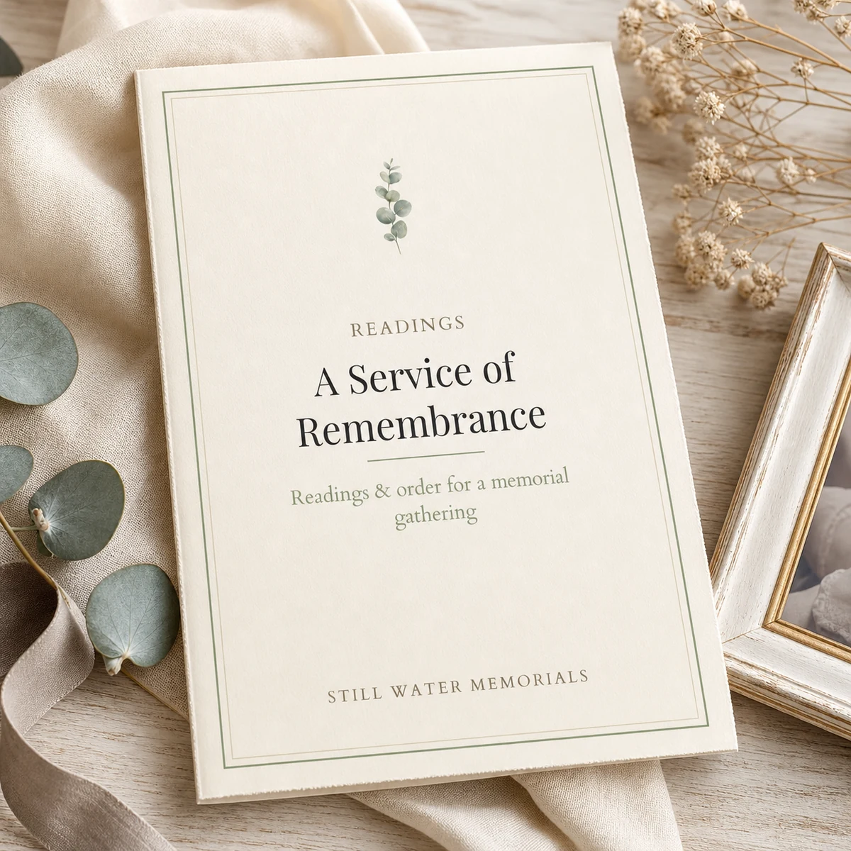 A Service of Remembrance readings